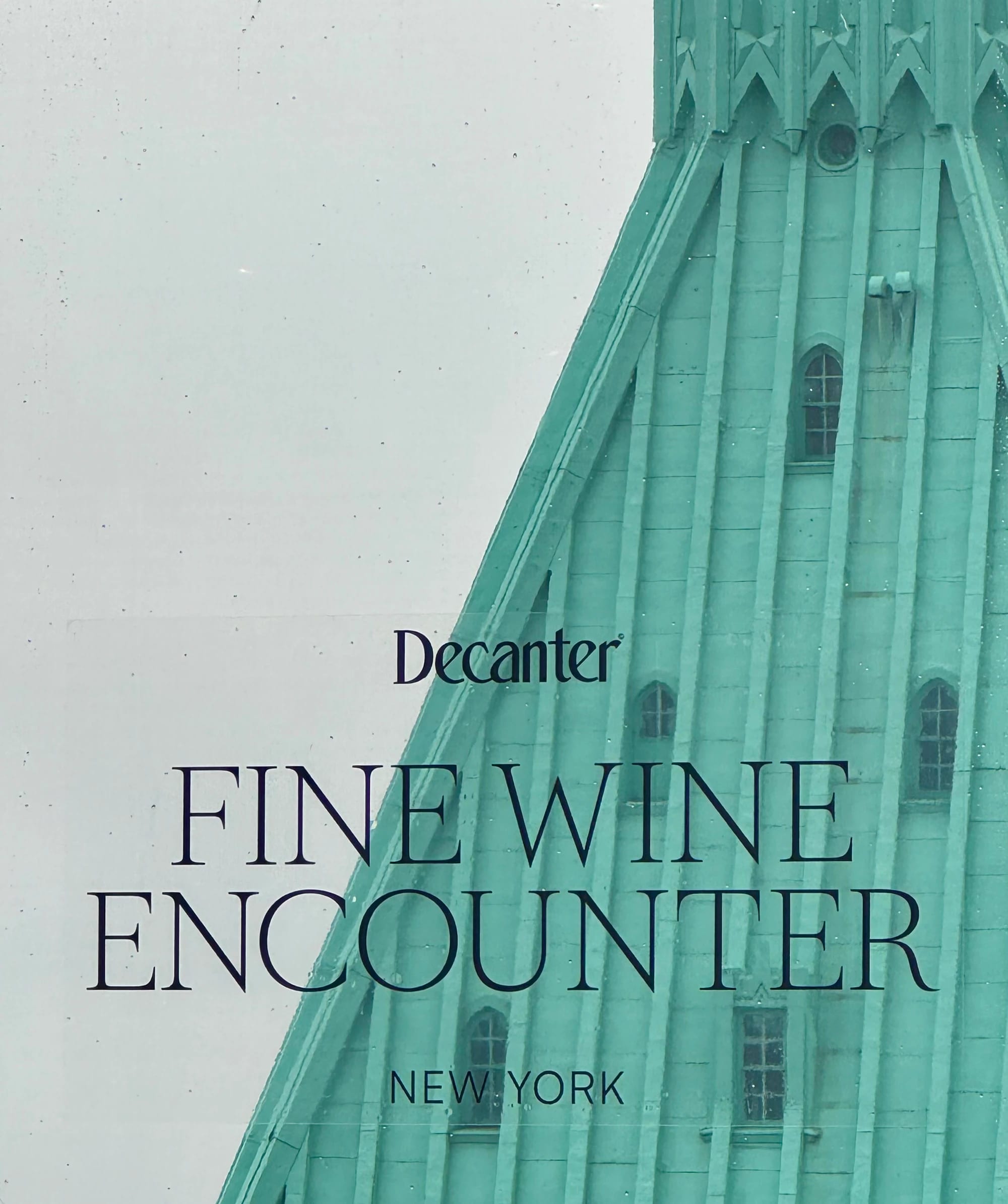 Decanter Fine Wine Encounter sign in New York