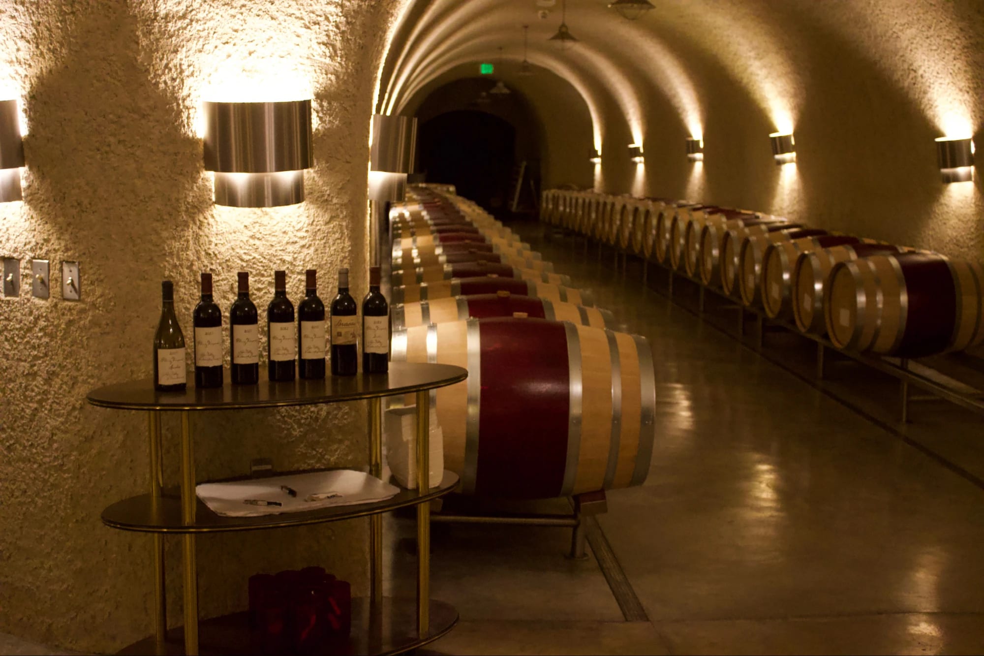 The cave at Palmaz Vineyards